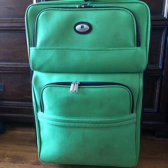 Leisure green rolling suitcase large - Picture 1 of 10